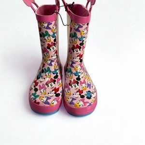 Disney Minnie Mouse Rain Boots Size 13/1 NEW